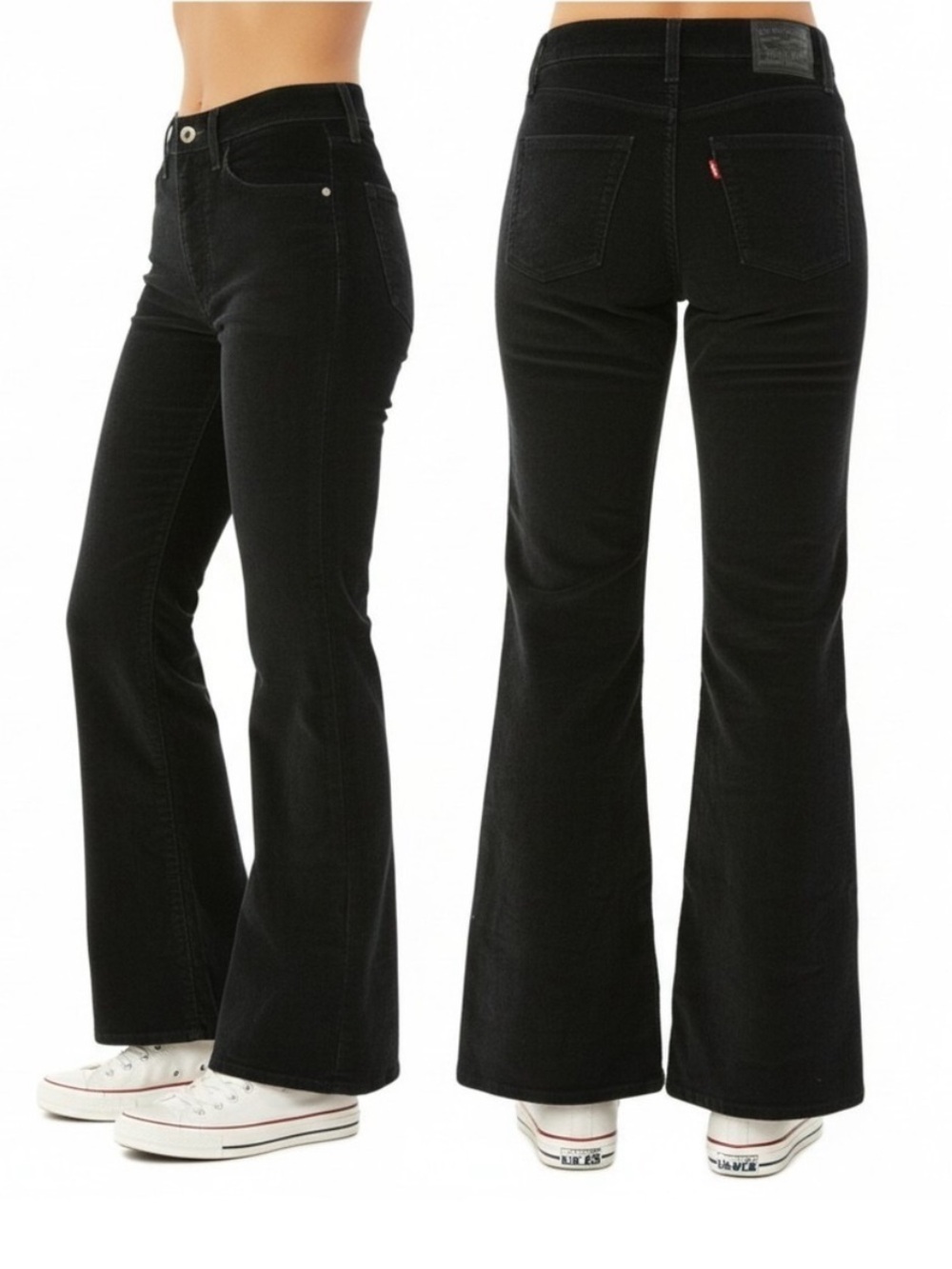 Levi’s Ribcage Bell Corduroy Pants Black Size 27 x 32